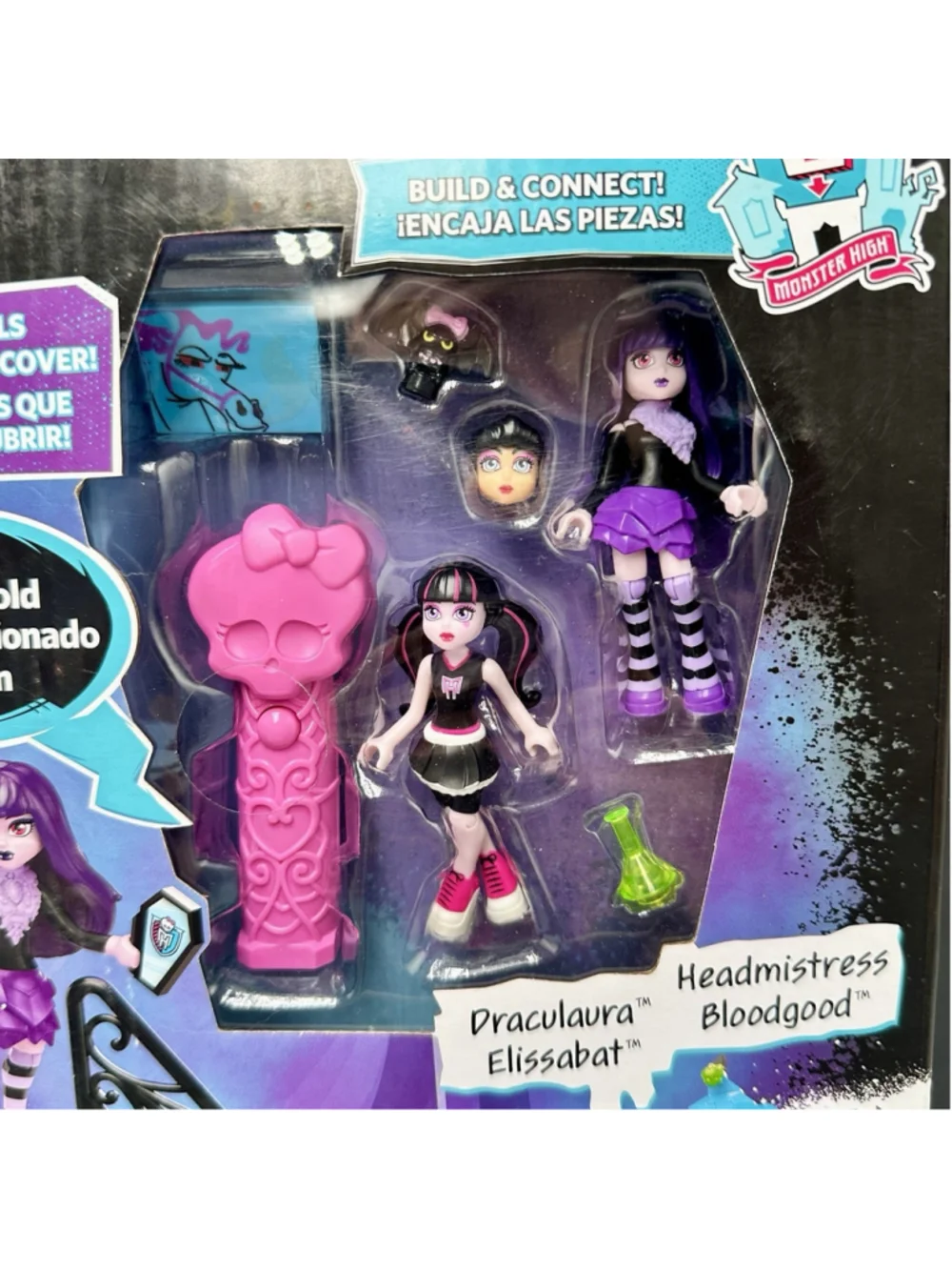 Monster High School Fang Out MEGA Blocks Play Set Draculaura NOS SEALED 2015